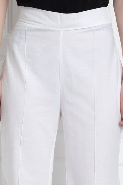 Wide Leg Pants in 100% Cotton