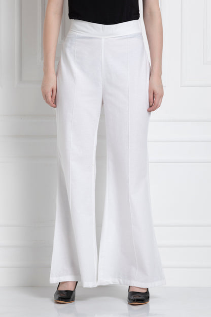 Wide Leg Pants in 100% Cotton