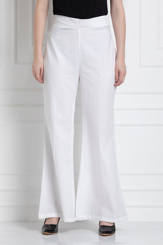 Wide Leg Pants in 100% Cotton