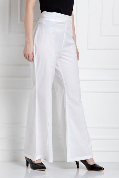 Wide Leg Pants in 100% Cotton