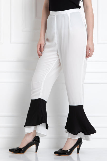 Pants With Bottom Down Flare