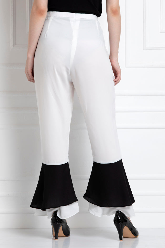 Pants With Bottom Down Flare