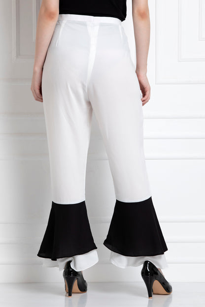 Pants With Bottom Down Flare