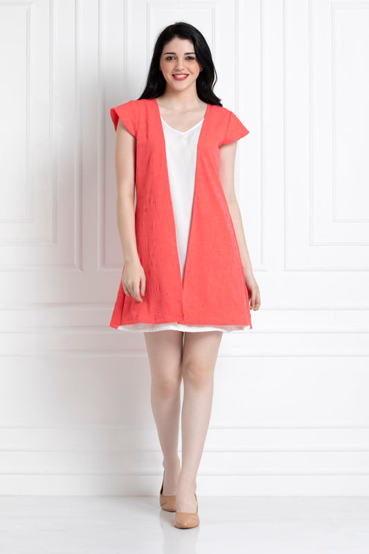 Dual Tone Dress For That  Fun & Flirty Look