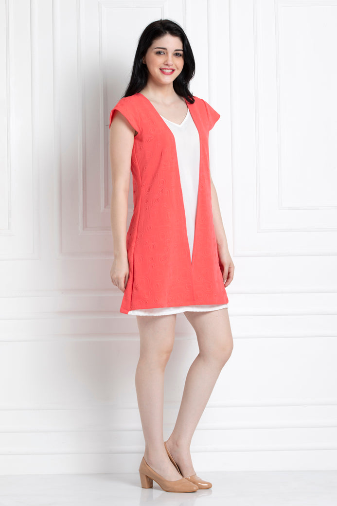 Dual Tone Dress For That  Fun & Flirty Look