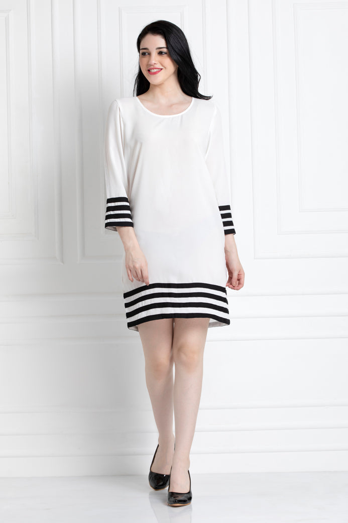 Monochrome Dress For That Fun Day Time Look