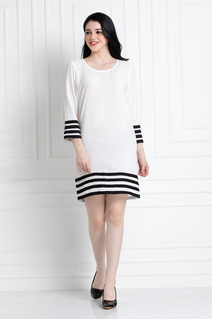 Monochrome Dress For That Fun Day Time Look