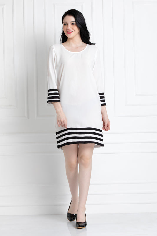 Monochrome Dress For That Fun Day Time Look