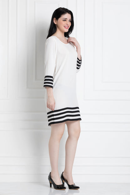 Monochrome Dress For That Fun Day Time Look