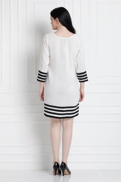 Monochrome Dress For That Fun Day Time Look