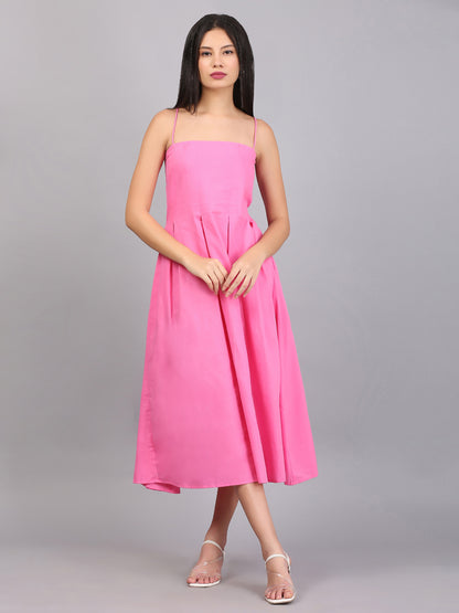 BABY DOLL PINK SPAGHETTI DRESS