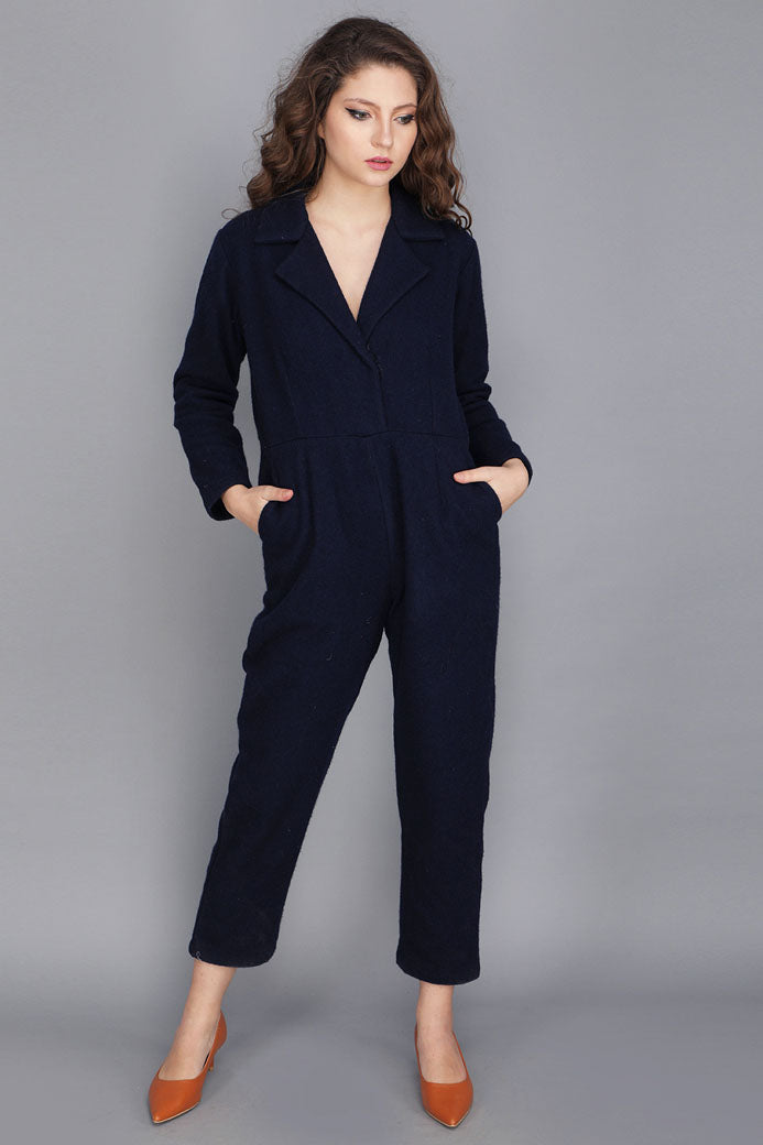 INDIGO BLUE COTSWOOL JUMPSUIT