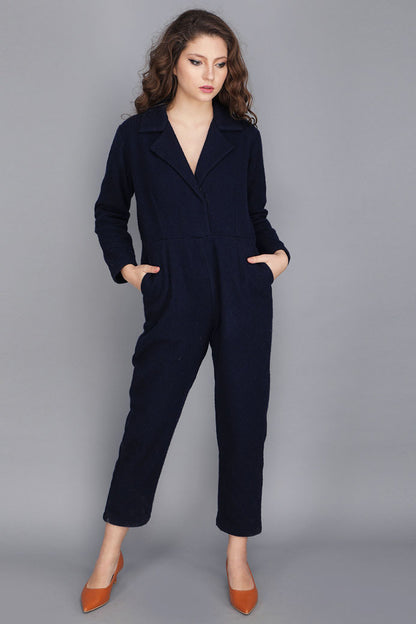 INDIGO BLUE COTSWOOL JUMPSUIT