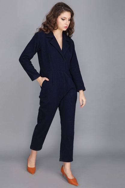 INDIGO BLUE COTSWOOL JUMPSUIT