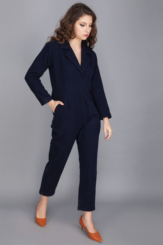 INDIGO BLUE COTSWOOL JUMPSUIT