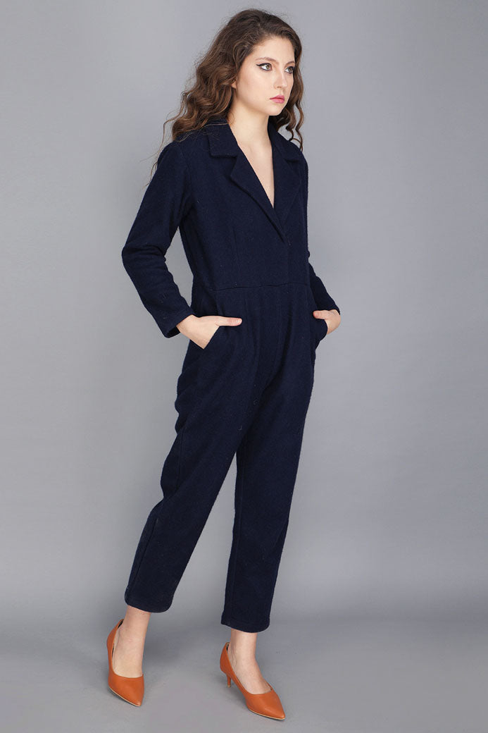INDIGO BLUE COTSWOOL JUMPSUIT