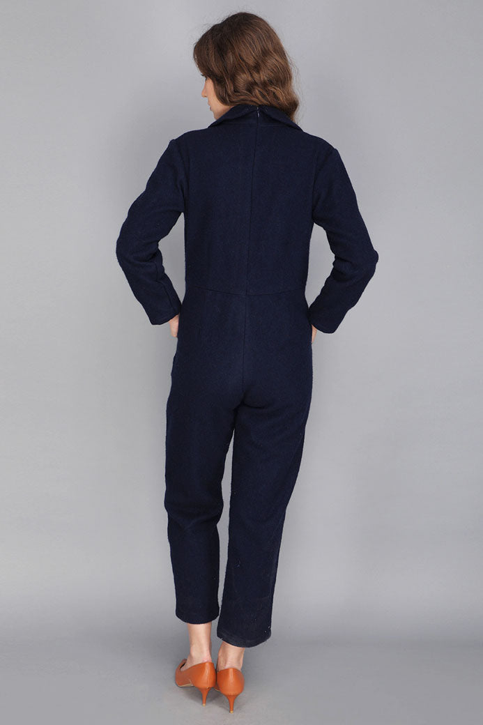 INDIGO BLUE COTSWOOL JUMPSUIT