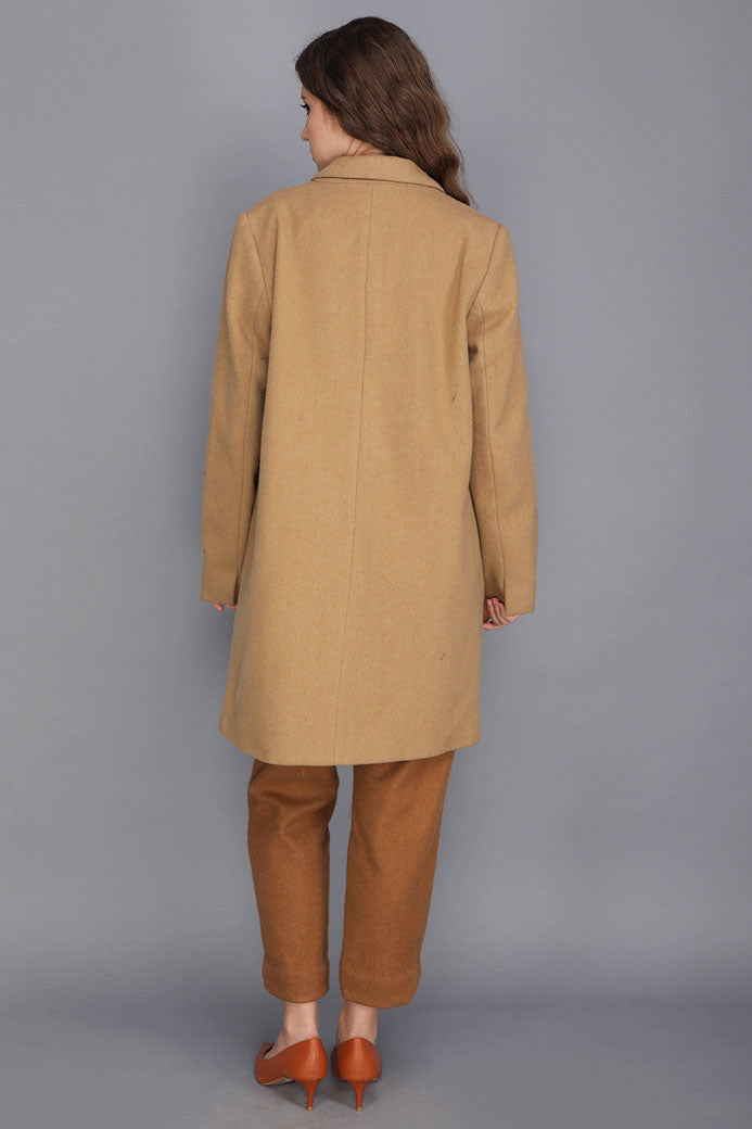 CAMEL WOOLLEN COAT