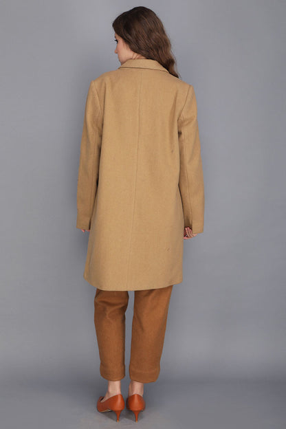 CAMEL WOOLLEN COAT