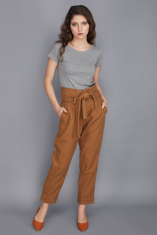 COTTSWOOL PAPER BAG WAIST PANTS