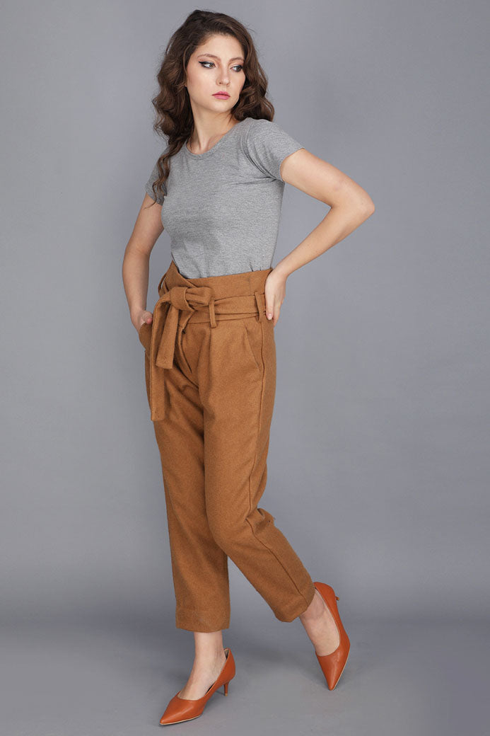 COTTSWOOL PAPER BAG WAIST PANTS