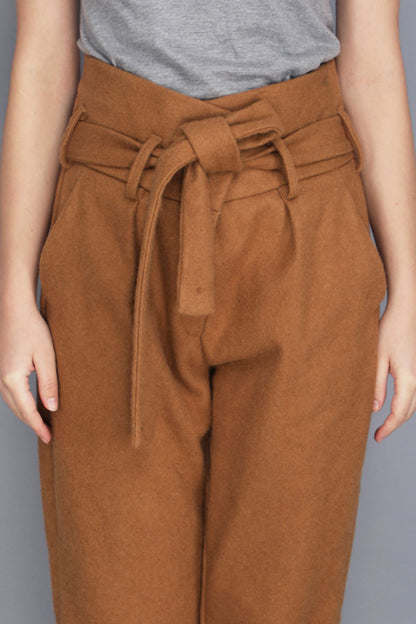 COTTSWOOL PAPER BAG WAIST PANTS