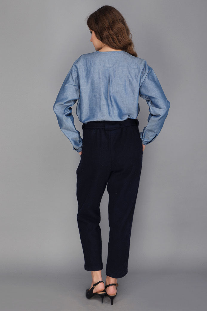 COTTSWOOL PAPER BAG WAIST PANTS