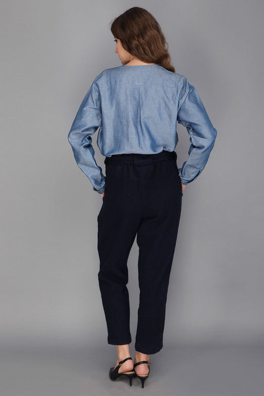 COTTSWOOL PAPER BAG WAIST PANTS