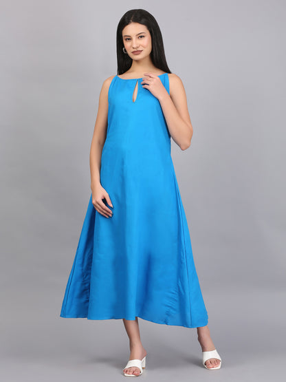 A LINE KEY HOLE DRESS