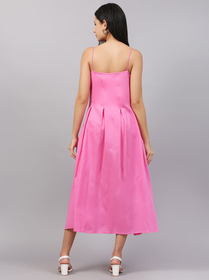 BABY DOLL PINK SPAGHETTI DRESS