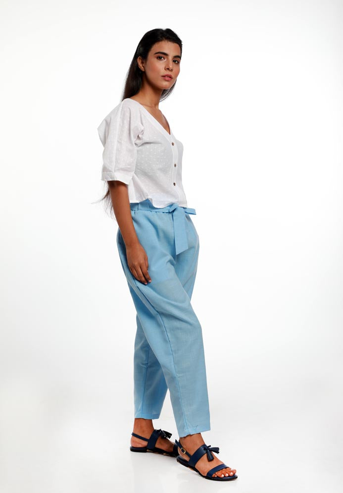 ELASTICATED WAIST PANTS