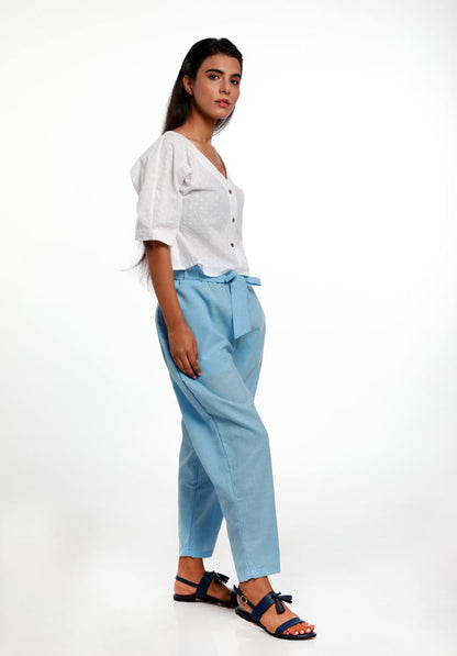 ELASTICATED WAIST PANTS