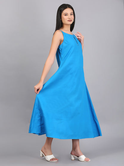 A LINE KEY HOLE DRESS
