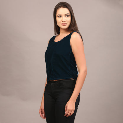 Velvet emeral green camisole
