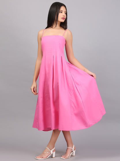 BABY DOLL PINK SPAGHETTI DRESS