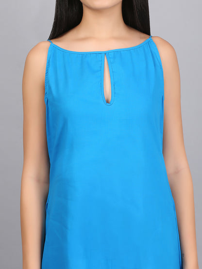 A LINE KEY HOLE DRESS