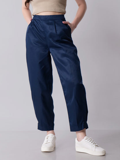 Navy Cigarette Pants