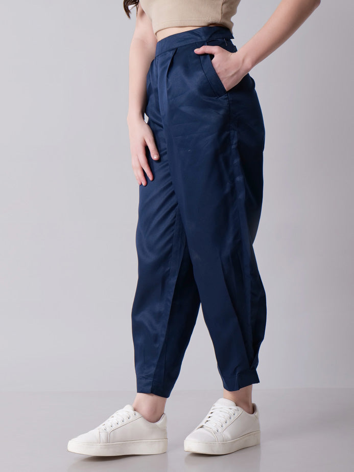 Navy Cigarette Pants