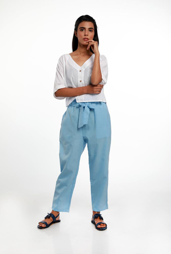 ELASTICATED WAIST PANTS