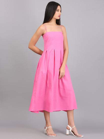 BABY DOLL PINK SPAGHETTI DRESS