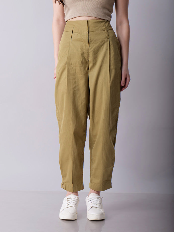High Waisted Khaki Pants