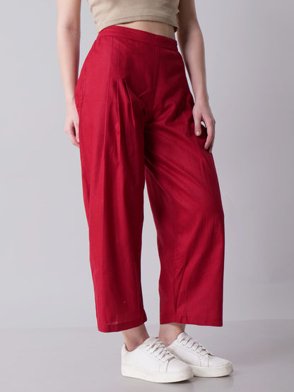 Scarlet  Pleated Pants