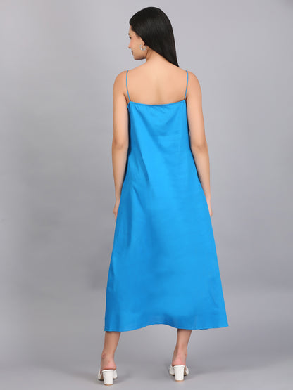 A LINE KEY HOLE DRESS