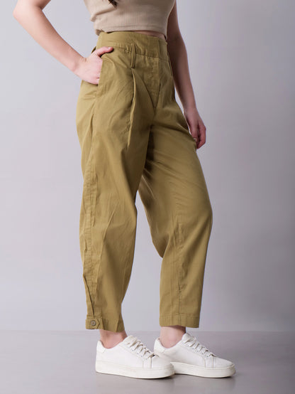 High Waisted Khaki Pants