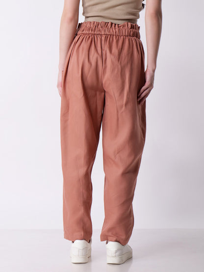 Dusty pink straight pants