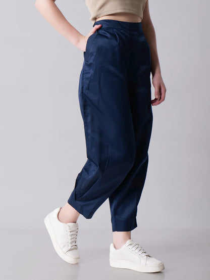 Navy Cigarette Pants