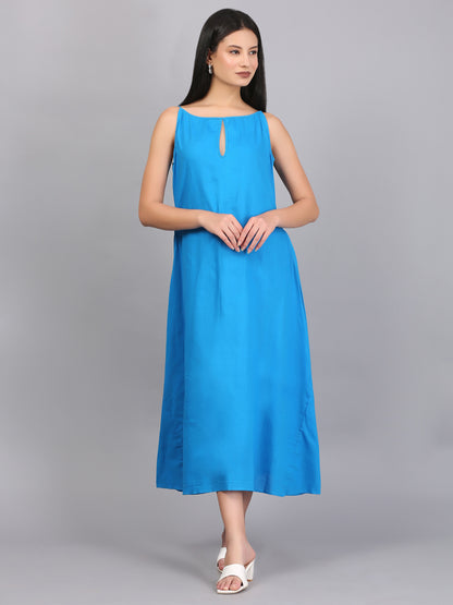 A LINE KEY HOLE DRESS