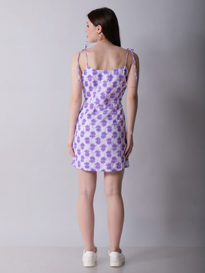 Block Print Bustier Short Dress