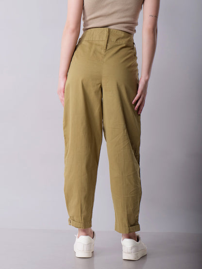 High Waisted Khaki Pants