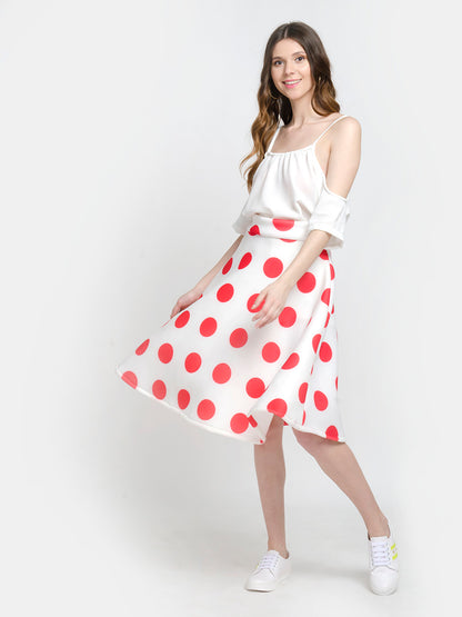 Polka Dot Long Skirts